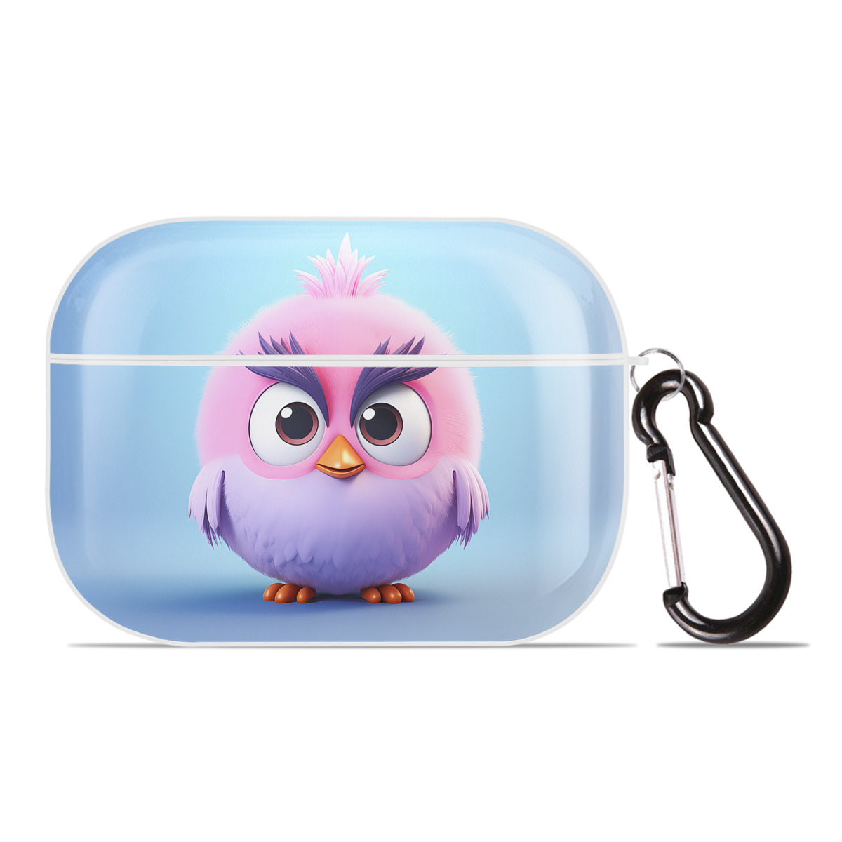 （画像用） Angry Birds アングリーバード 【AirPods Pro用】ハードシェル保護ケース 耐衝撃・防指紋・カラビナ付き商品仕様