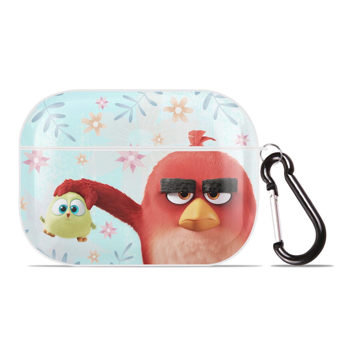 （画像用） Angry Birds アングリーバード 【AirPods Pro用】ハードシェル保護ケース 耐衝撃・防指紋・カラビナ付き商品仕様