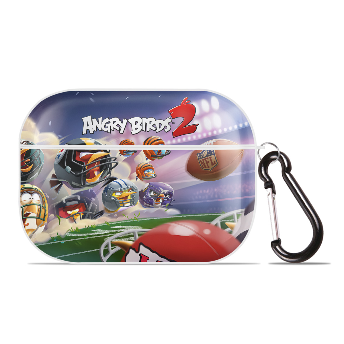 （画像用） Angry Birds アングリーバード 【AirPods Pro用】ハードシェル保護ケース 耐衝撃・防指紋・カラビナ付き商品仕様