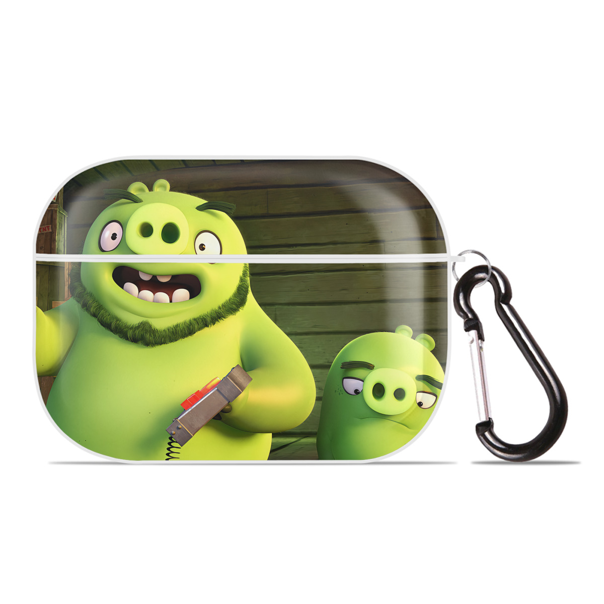 （画像用） Angry Birds アングリーバード 【AirPods Pro用】ハードシェル保護ケース 耐衝撃・防指紋・カラビナ付き商品仕様
