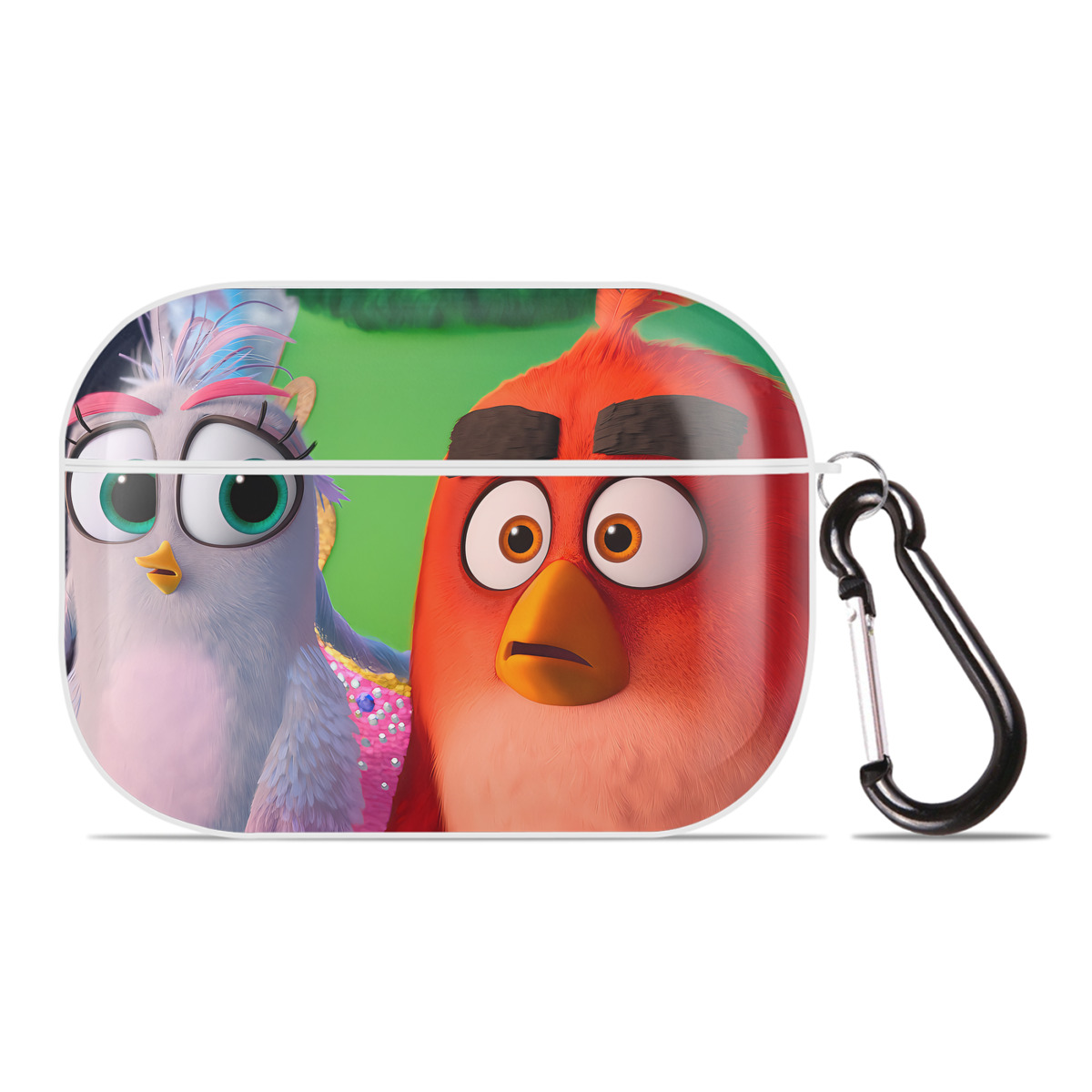 （画像用） Angry Birds アングリーバード 【AirPods Pro用】ハードシェル保護ケース 耐衝撃・防指紋・カラビナ付き商品仕様