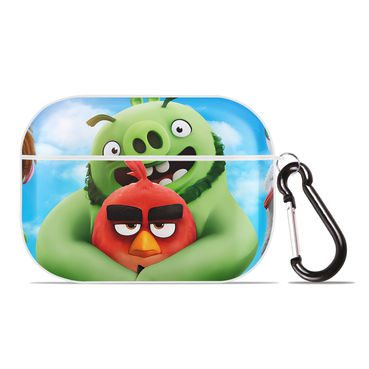 （画像用） Angry Birds アングリーバード 【AirPods Pro用】ハードシェル保護ケース 耐衝撃・防指紋・カラビナ付き商品仕様