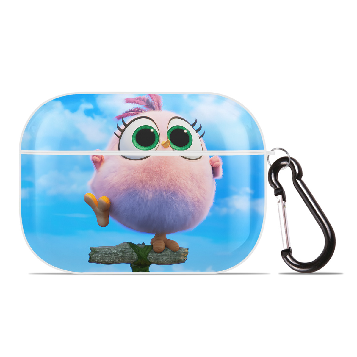（画像用） Angry Birds アングリーバード 【AirPods Pro用】ハードシェル保護ケース 耐衝撃・防指紋・カラビナ付き商品仕様