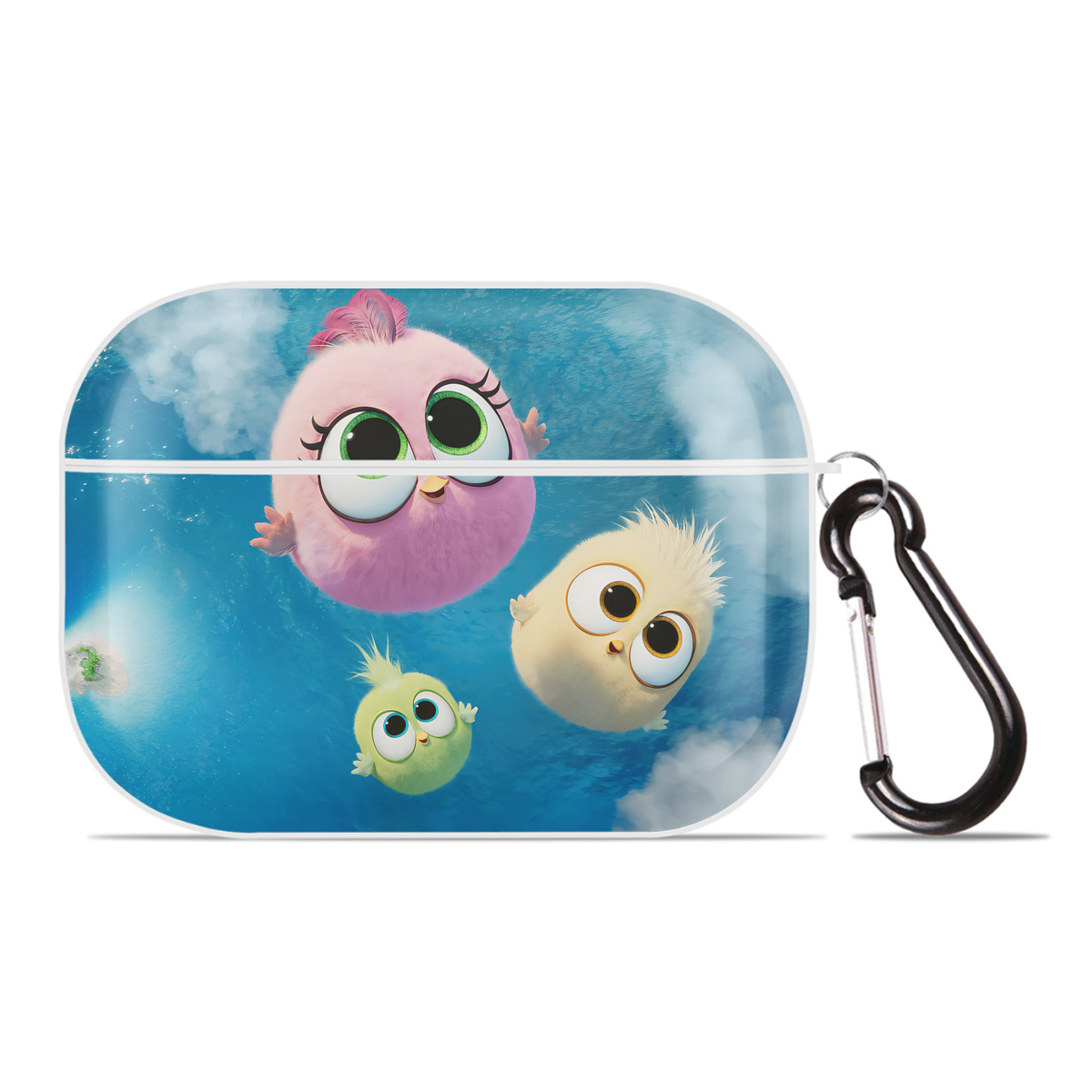（画像用） Angry Birds アングリーバード 【AirPods Pro用】ハードシェル保護ケース 耐衝撃・防指紋・カラビナ付き商品仕様