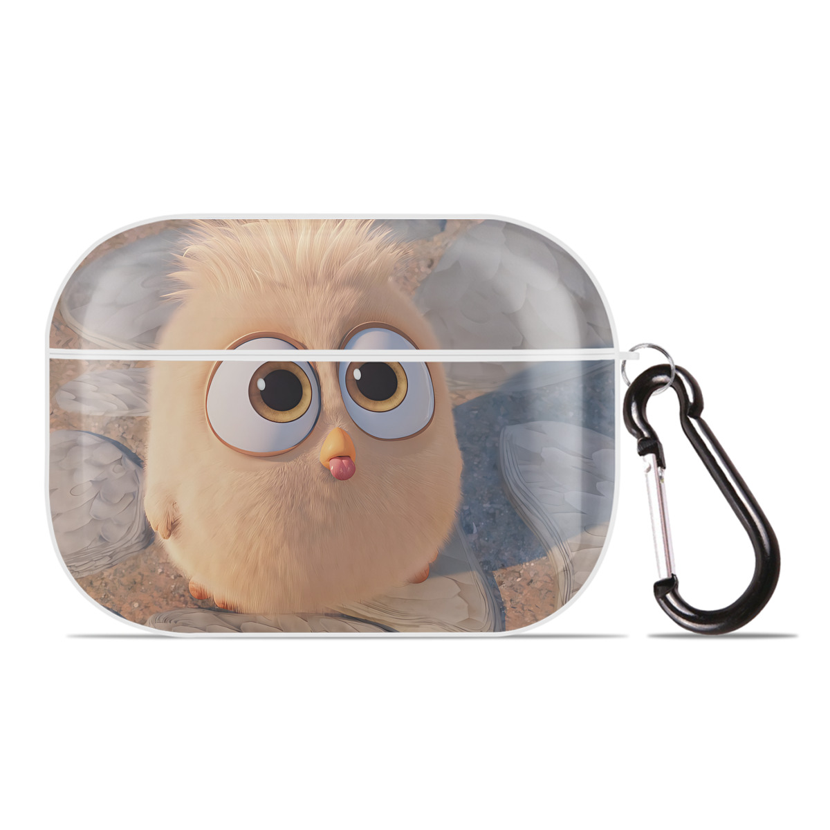 （画像用） Angry Birds アングリーバード 【AirPods Pro用】ハードシェル保護ケース 耐衝撃・防指紋・カラビナ付き商品仕様