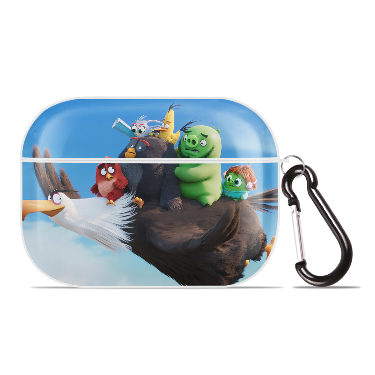 （画像用） Angry Birds アングリーバード 【AirPods Pro用】ハードシェル保護ケース 耐衝撃・防指紋・カラビナ付き商品仕様