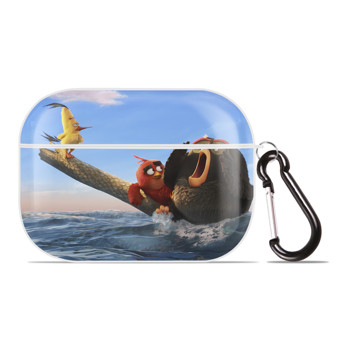 （画像用） Angry Birds アングリーバード 【AirPods Pro用】ハードシェル保護ケース 耐衝撃・防指紋・カラビナ付き商品仕様