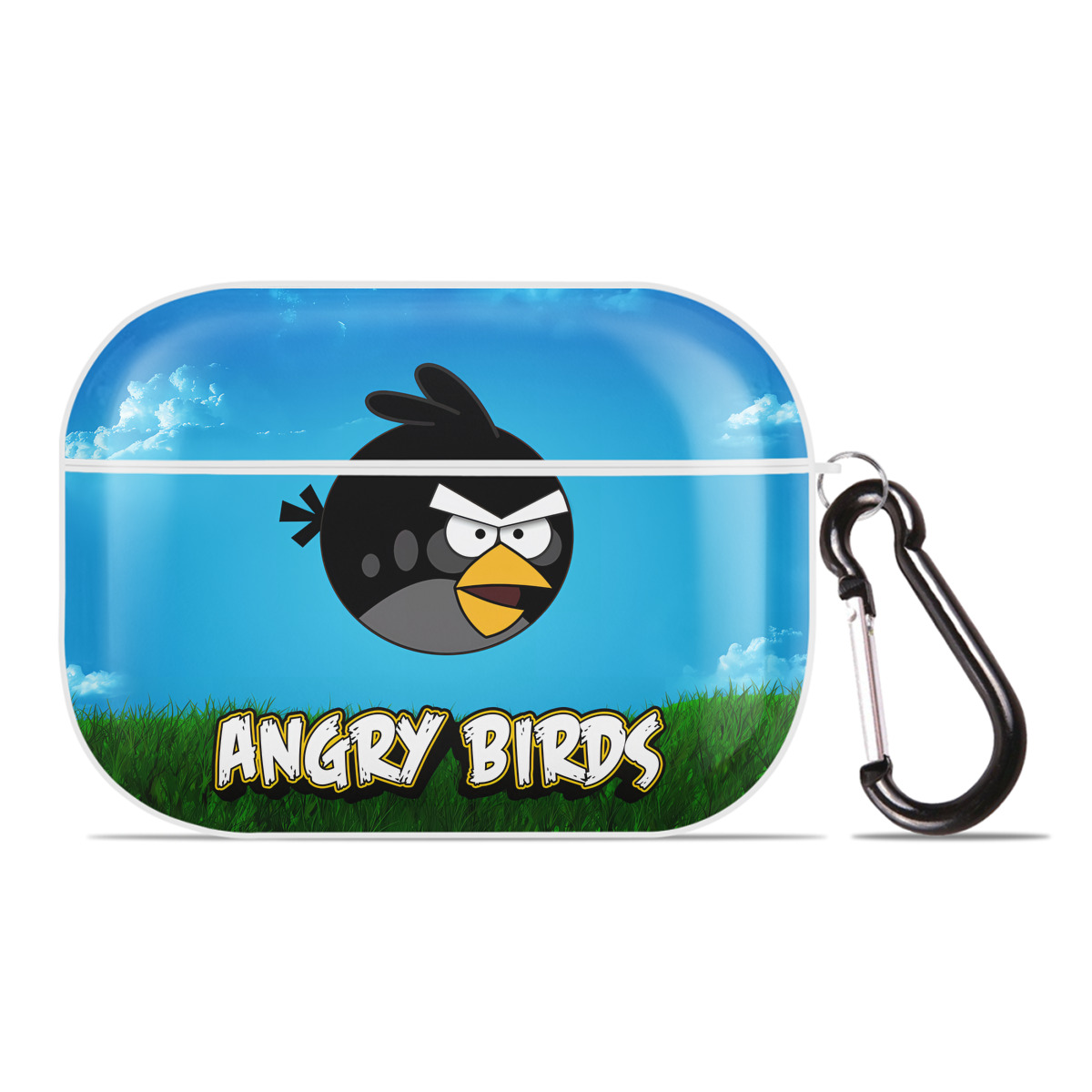 （画像用） Angry Birds アングリーバード 【AirPods Pro用】ハードシェル保護ケース 耐衝撃・防指紋・カラビナ付き商品仕様