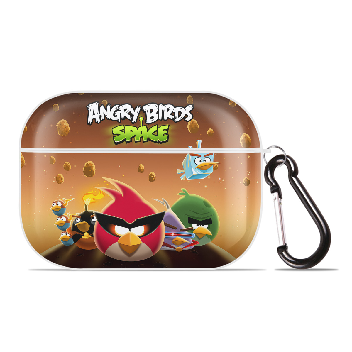 （画像用） Angry Birds アングリーバード 【AirPods Pro用】ハードシェル保護ケース 耐衝撃・防指紋・カラビナ付き商品仕様