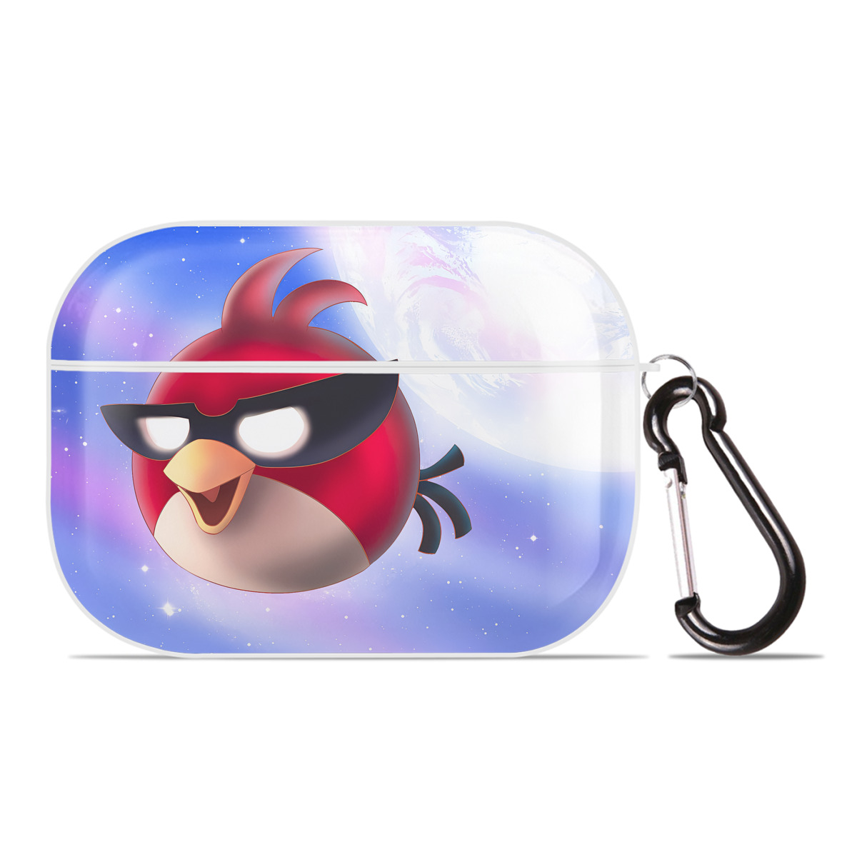 （画像用） Angry Birds アングリーバード 【AirPods Pro用】ハードシェル保護ケース 耐衝撃・防指紋・カラビナ付き商品仕様