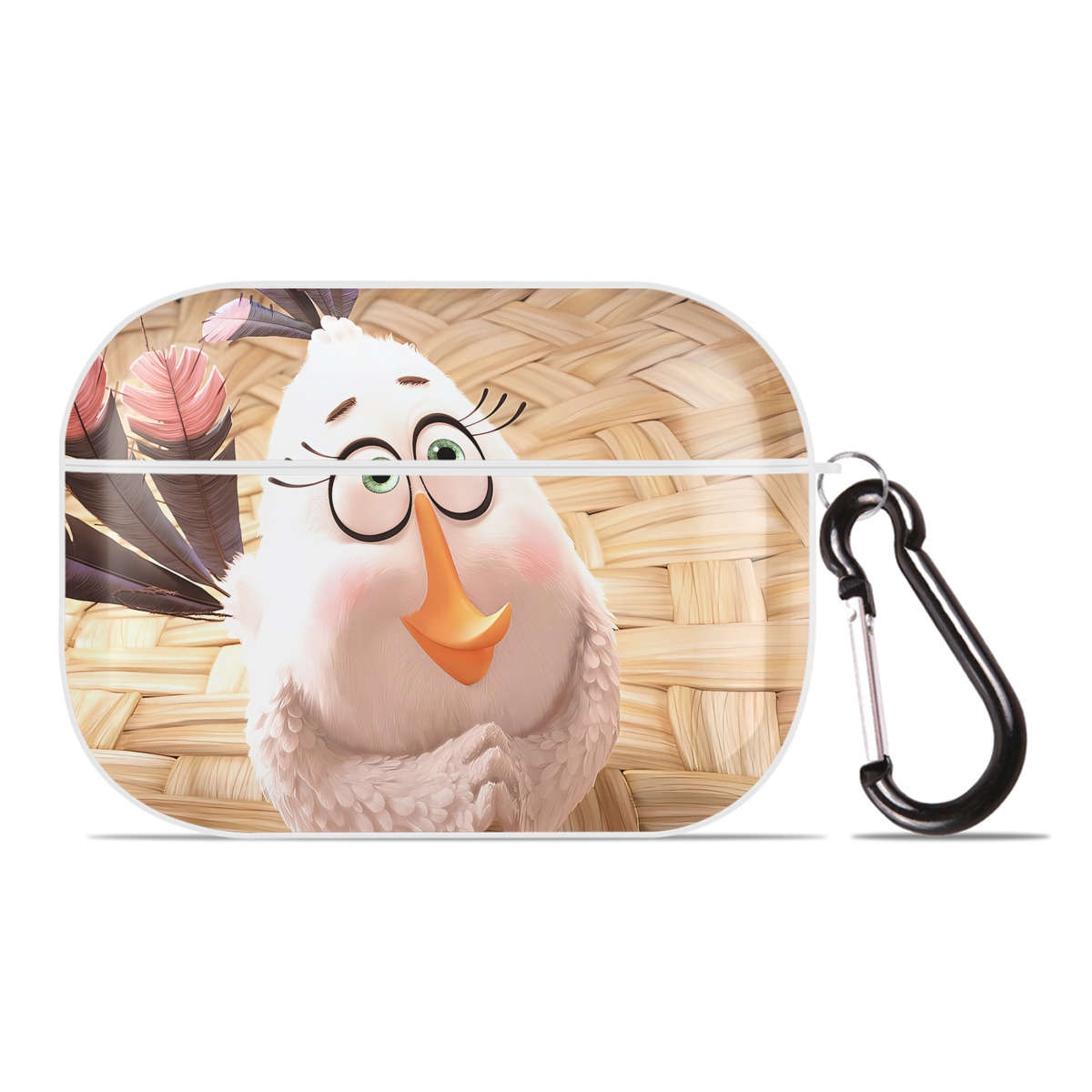 （画像用） Angry Birds アングリーバード 【AirPods Pro用】ハードシェル保護ケース 耐衝撃・防指紋・カラビナ付き商品仕様