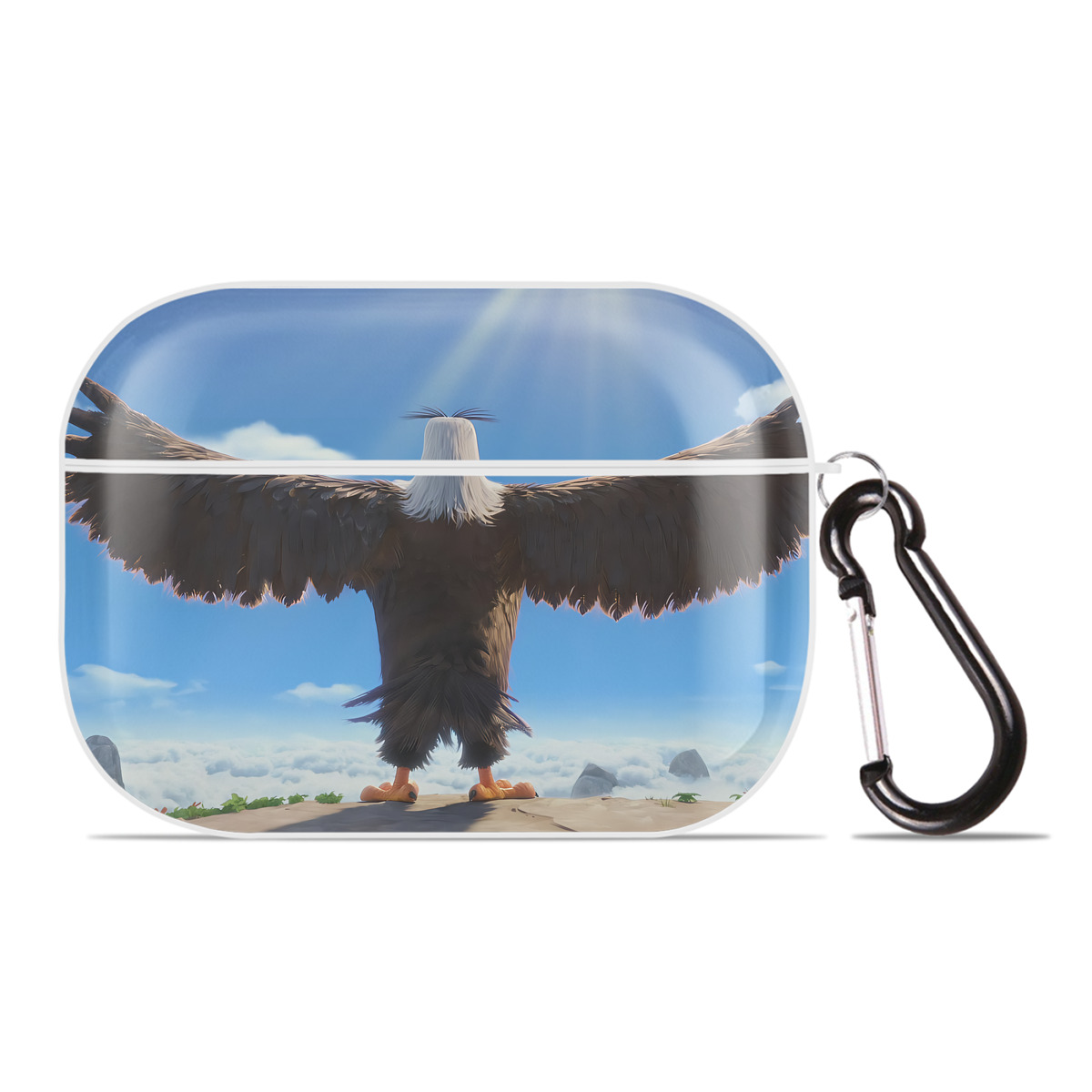 （画像用） Angry Birds アングリーバード 【AirPods Pro用】ハードシェル保護ケース 耐衝撃・防指紋・カラビナ付き商品仕様