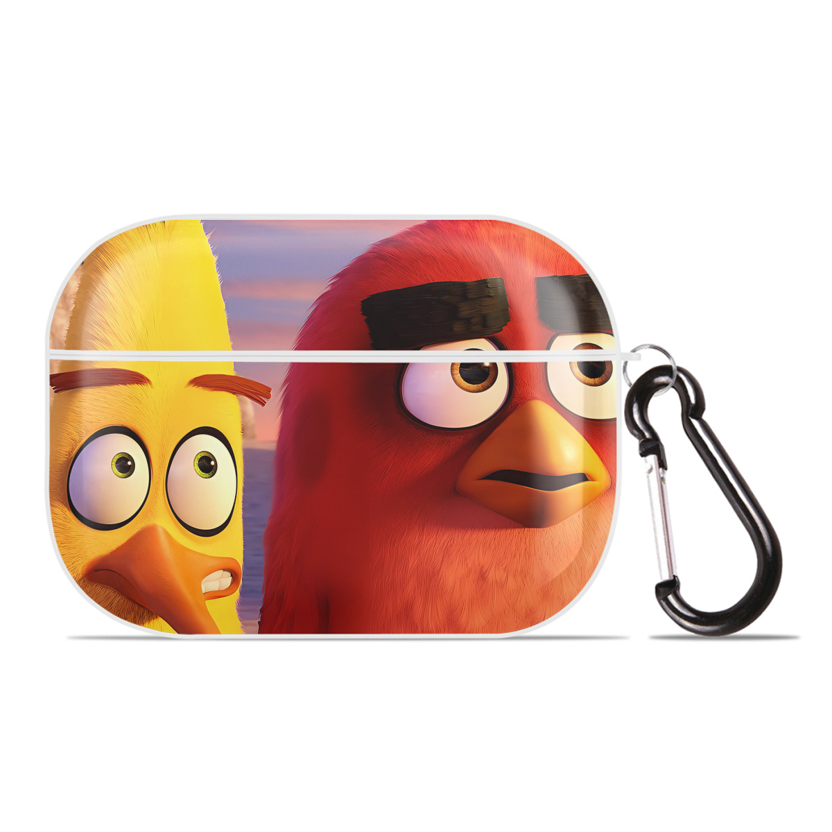 （画像用） Angry Birds アングリーバード 【AirPods Pro用】ハードシェル保護ケース 耐衝撃・防指紋・カラビナ付き商品仕様
