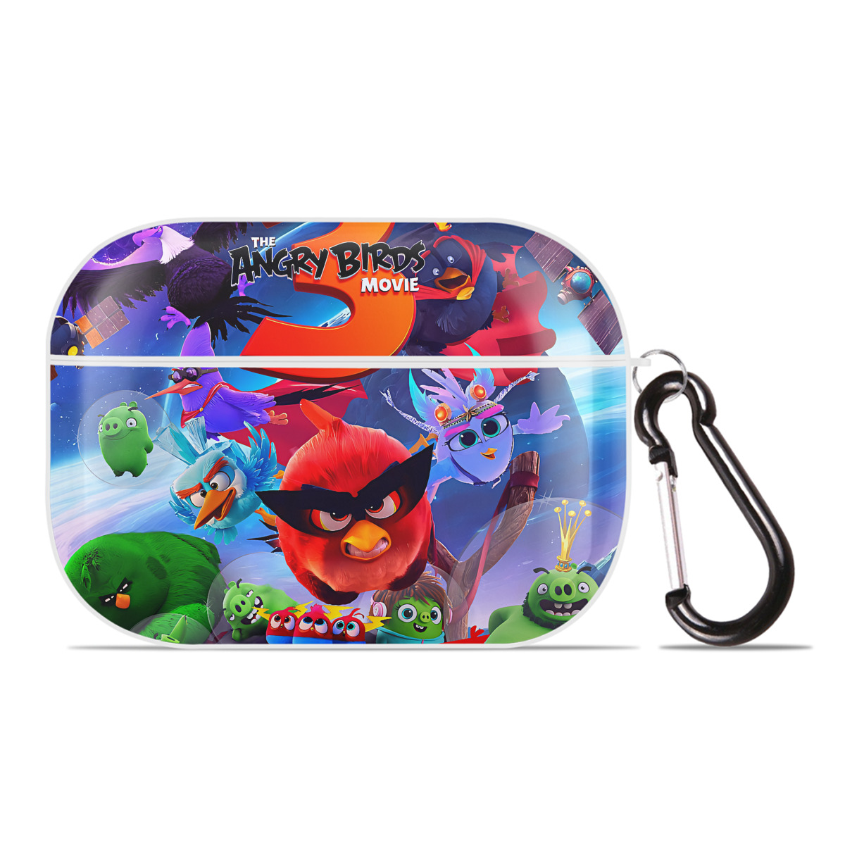 （画像用） Angry Birds アングリーバード 【AirPods Pro用】ハードシェル保護ケース 耐衝撃・防指紋・カラビナ付き商品仕様