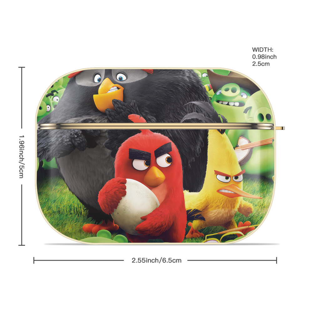 Angry Birds アングリーバード 【AirPods Pro用】ハードシェル保護ケース｜耐衝撃・防指紋・カラビナ付き商品仕様