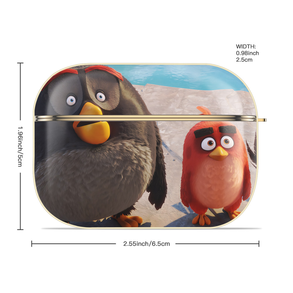 Angry Birds アングリーバード 【AirPods Pro用】ハードシェル保護ケース｜耐衝撃・防指紋・カラビナ付き商品仕様