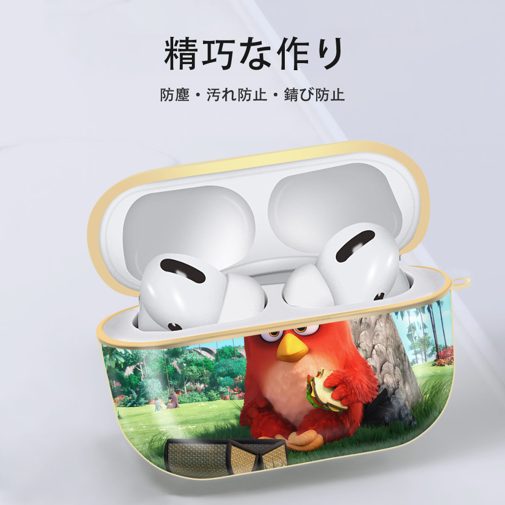 Angry Birds アングリーバード 【AirPods Pro用】ハードシェル保護ケース｜耐衝撃・防指紋・カラビナ付き商品仕様