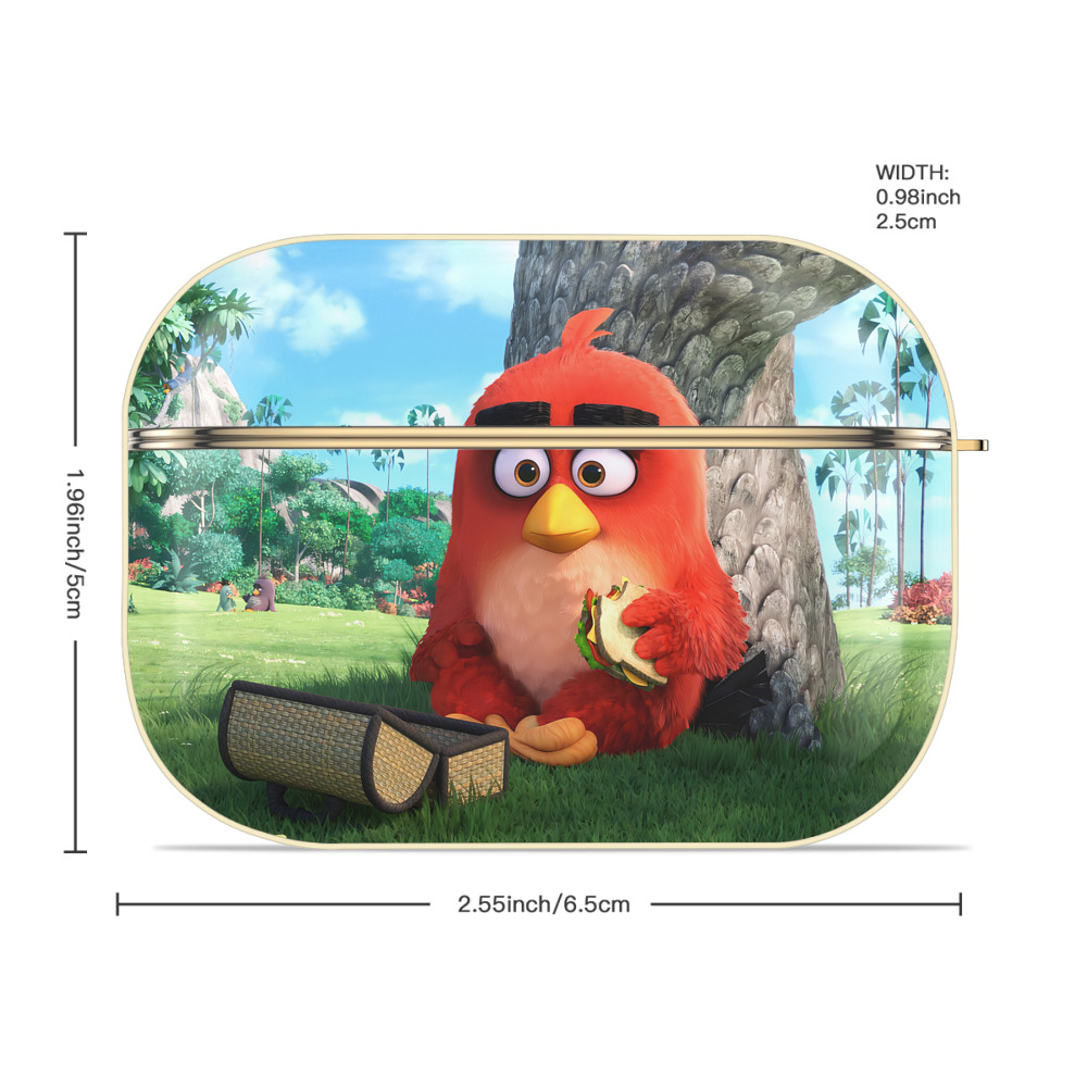 Angry Birds アングリーバード 【AirPods Pro用】ハードシェル保護ケース｜耐衝撃・防指紋・カラビナ付き商品仕様
