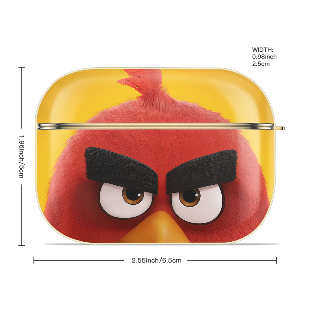 Angry Birds アングリーバード 【AirPods Pro用】ハードシェル保護ケース｜耐衝撃・防指紋・カラビナ付き商品仕様