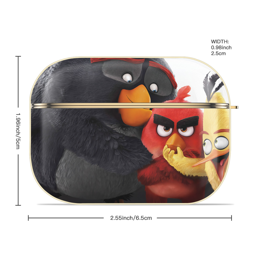 Angry Birds アングリーバード 【AirPods Pro用】ハードシェル保護ケース｜耐衝撃・防指紋・カラビナ付き商品仕様