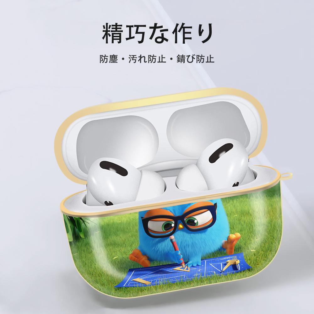 Angry Birds アングリーバード 【AirPods Pro用】ハードシェル保護ケース｜耐衝撃・防指紋・カラビナ付き商品仕様
