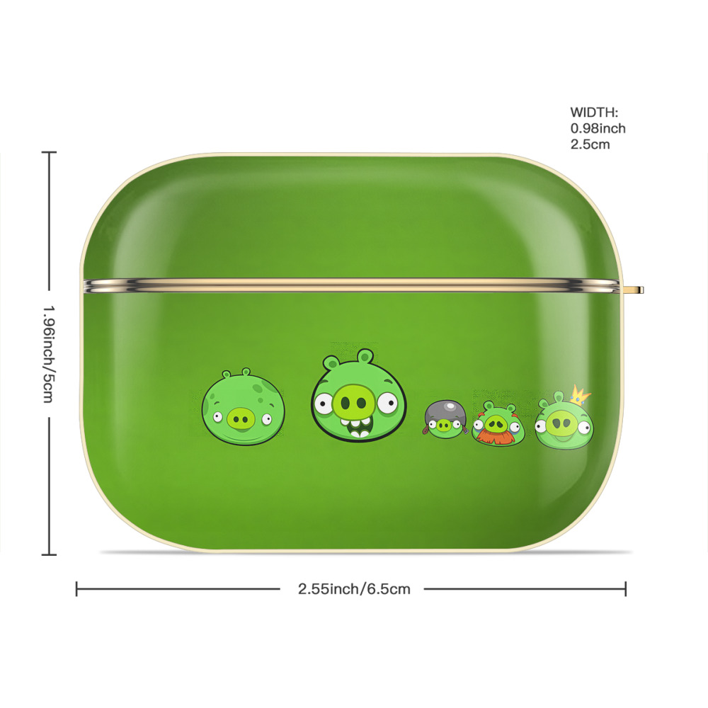 Angry Birds アングリーバード 【AirPods Pro用】ハードシェル保護ケース｜耐衝撃・防指紋・カラビナ付き商品仕様
