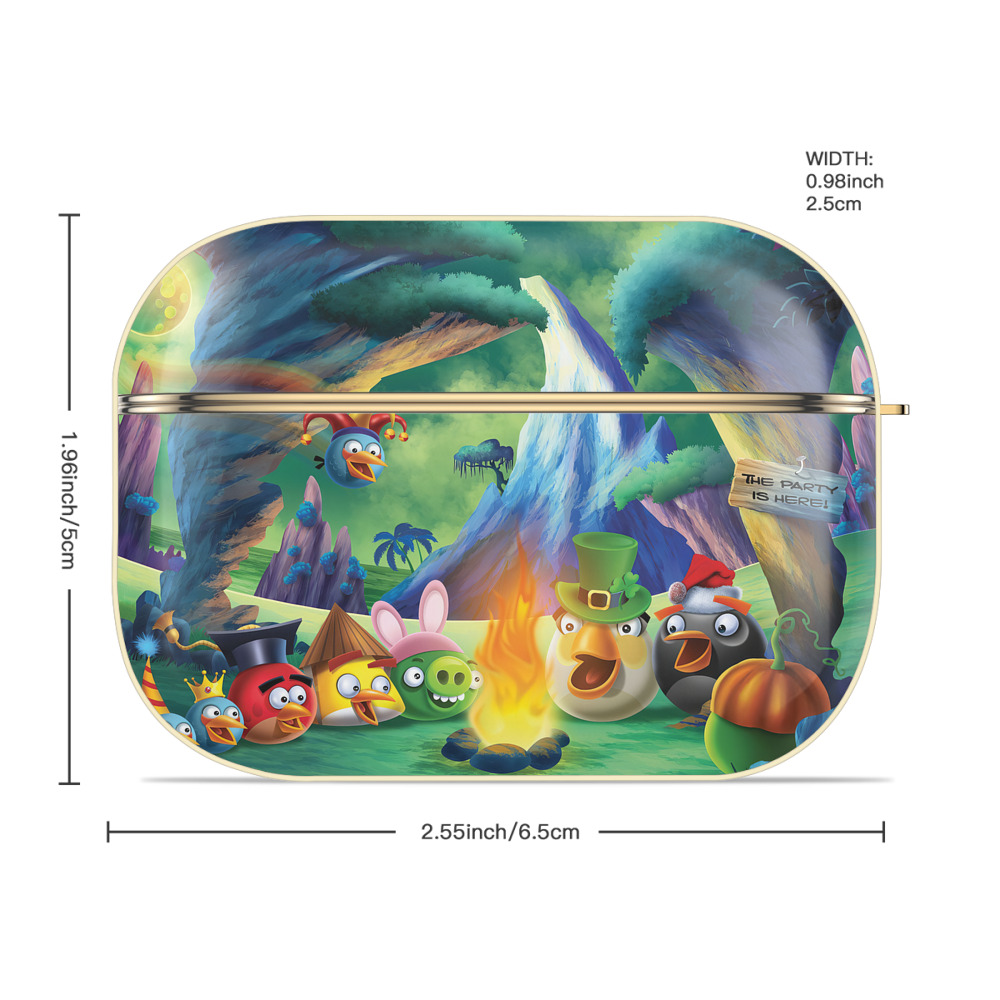 Angry Birds アングリーバード 【AirPods Pro用】ハードシェル保護ケース｜耐衝撃・防指紋・カラビナ付き商品仕様