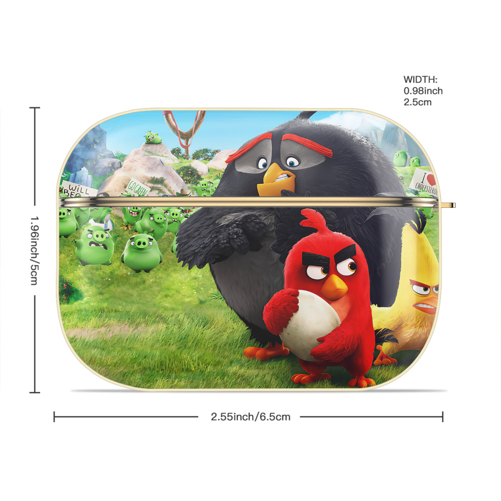 Angry Birds アングリーバード 【AirPods Pro用】ハードシェル保護ケース｜耐衝撃・防指紋・カラビナ付き商品仕様