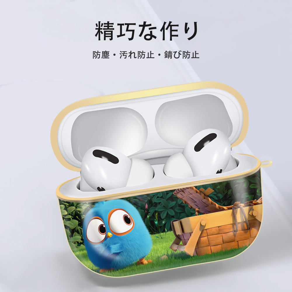 Angry Birds アングリーバード 【AirPods Pro用】ハードシェル保護ケース｜耐衝撃・防指紋・カラビナ付き商品仕様