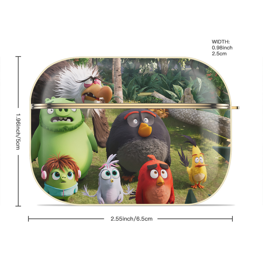 Angry Birds アングリーバード 【AirPods Pro用】ハードシェル保護ケース｜耐衝撃・防指紋・カラビナ付き商品仕様