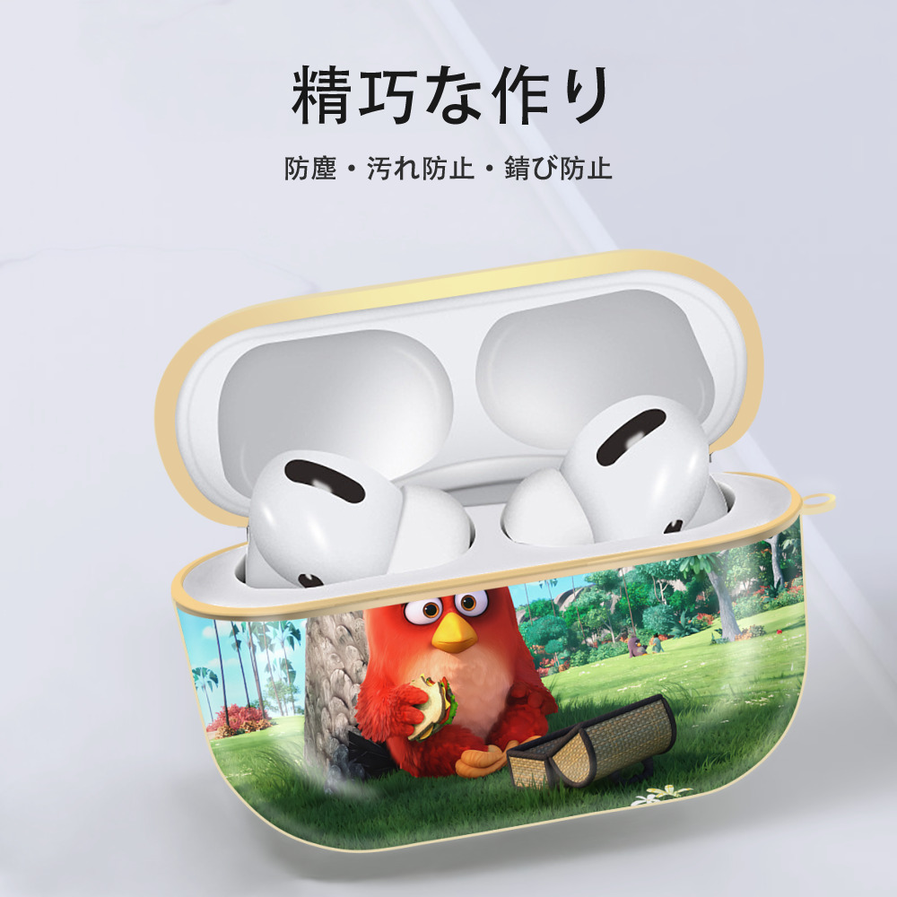 Angry Birds アングリーバード 【AirPods Pro用】ハードシェル保護ケース｜耐衝撃・防指紋・カラビナ付き商品仕様