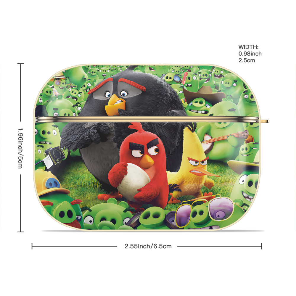 Angry Birds アングリーバード 【AirPods Pro用】ハードシェル保護ケース｜耐衝撃・防指紋・カラビナ付き商品仕様