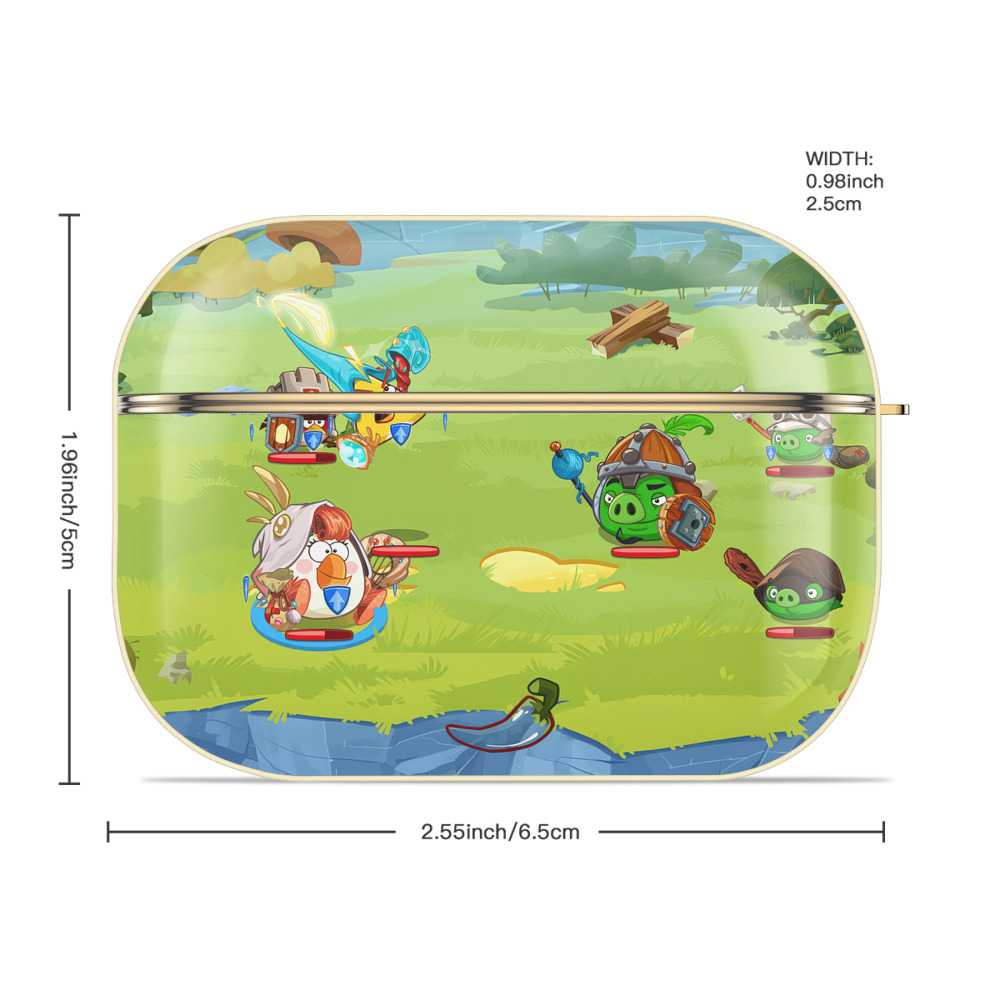 Angry Birds アングリーバード 【AirPods Pro用】ハードシェル保護ケース｜耐衝撃・防指紋・カラビナ付き商品仕様