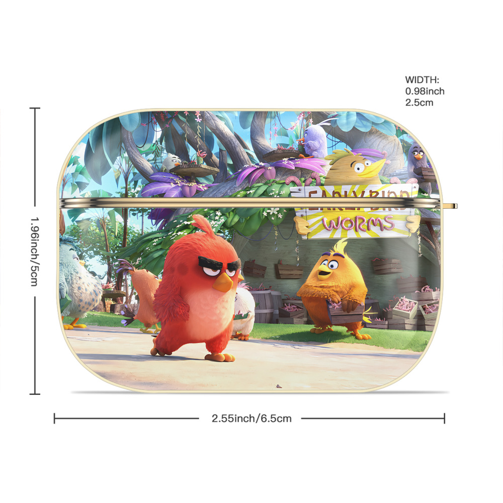 Angry Birds アングリーバード 【AirPods Pro用】ハードシェル保護ケース｜耐衝撃・防指紋・カラビナ付き商品仕様