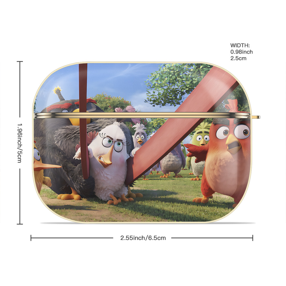 Angry Birds アングリーバード 【AirPods Pro用】ハードシェル保護ケース｜耐衝撃・防指紋・カラビナ付き商品仕様