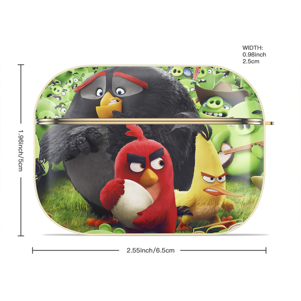 Angry Birds アングリーバード 【AirPods Pro用】ハードシェル保護ケース｜耐衝撃・防指紋・カラビナ付き商品仕様