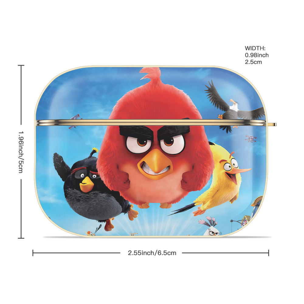 Angry Birds アングリーバード 【AirPods Pro用】ハードシェル保護ケース｜耐衝撃・防指紋・カラビナ付き商品仕様