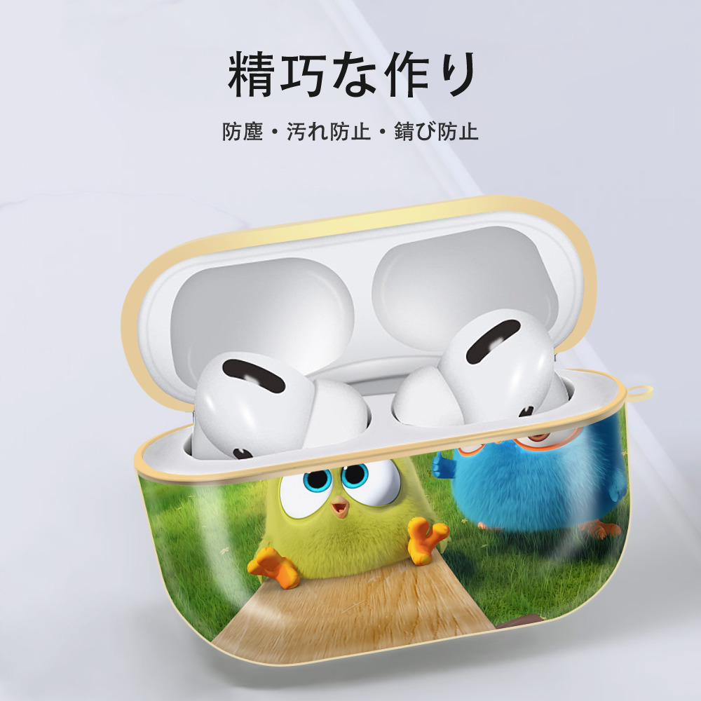 Angry Birds アングリーバード 【AirPods Pro用】ハードシェル保護ケース｜耐衝撃・防指紋・カラビナ付き商品仕様