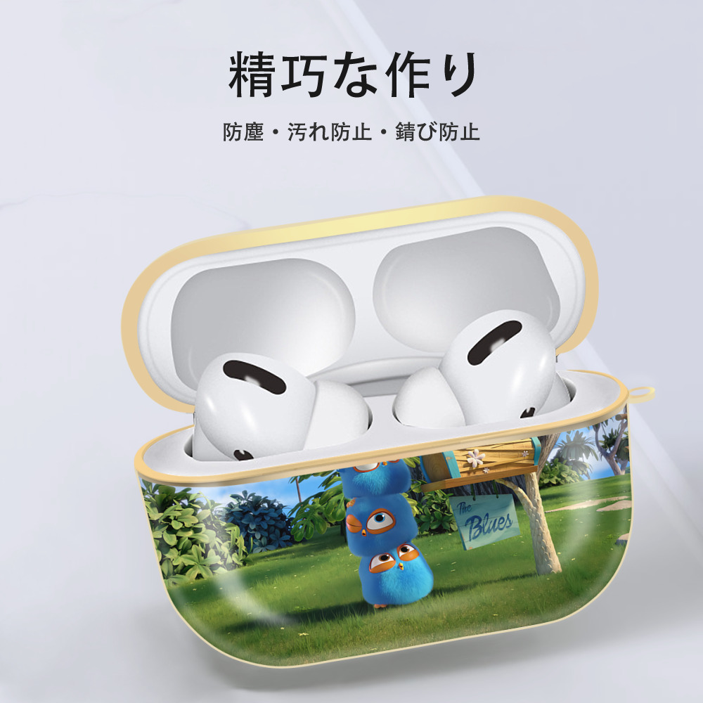 Angry Birds アングリーバード 【AirPods Pro用】ハードシェル保護ケース｜耐衝撃・防指紋・カラビナ付き商品仕様