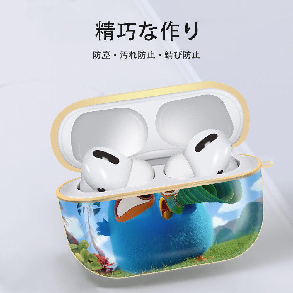 Angry Birds アングリーバード 【AirPods Pro用】ハードシェル保護ケース｜耐衝撃・防指紋・カラビナ付き商品仕様