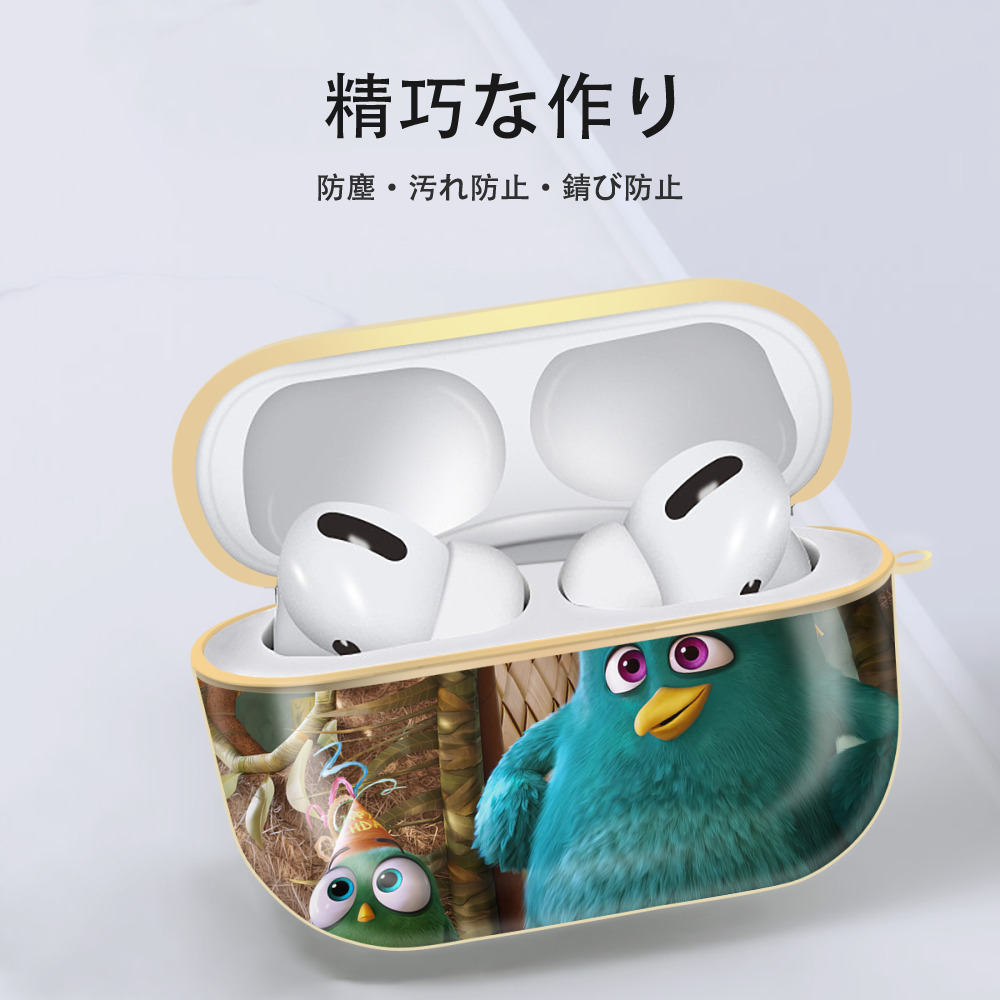 Angry Birds アングリーバード 【AirPods Pro用】ハードシェル保護ケース｜耐衝撃・防指紋・カラビナ付き商品仕様