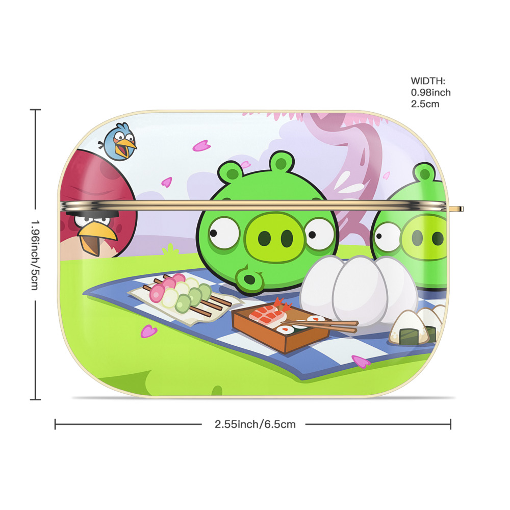 Angry Birds アングリーバード 【AirPods Pro用】ハードシェル保護ケース｜耐衝撃・防指紋・カラビナ付き商品仕様