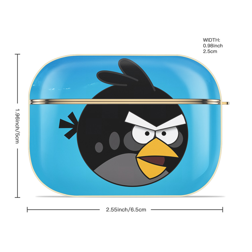 Angry Birds アングリーバード 【AirPods Pro用】ハードシェル保護ケース｜耐衝撃・防指紋・カラビナ付き商品仕様