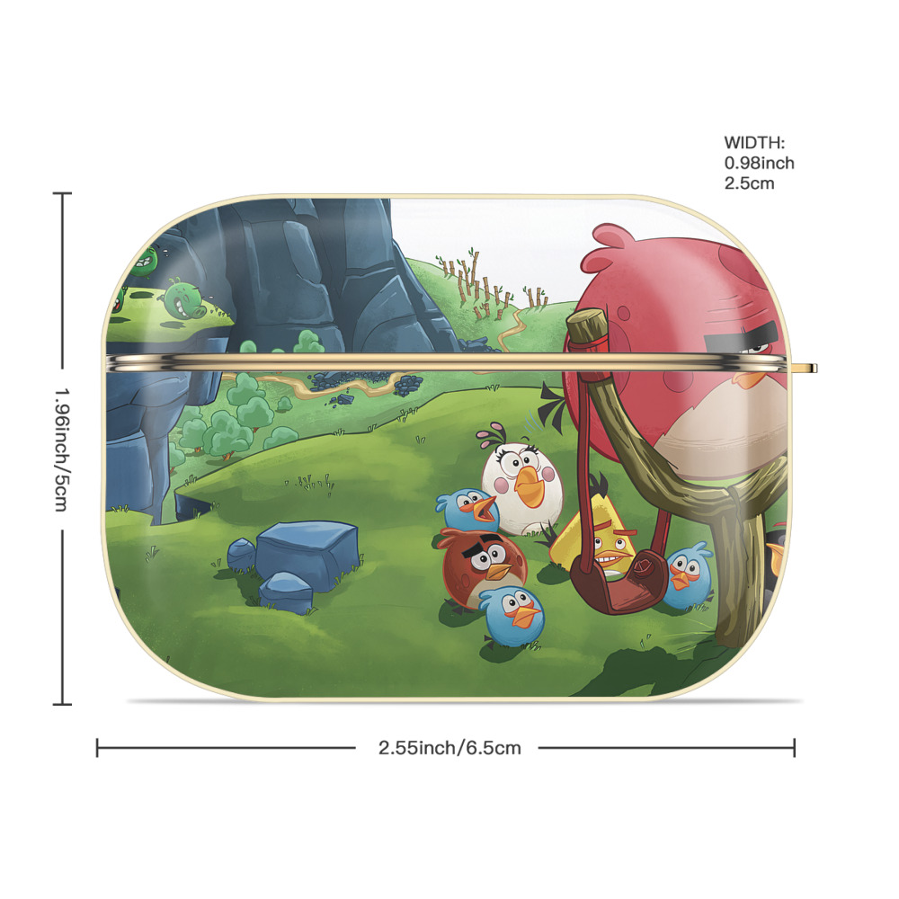 Angry Birds アングリーバード 【AirPods Pro用】ハードシェル保護ケース｜耐衝撃・防指紋・カラビナ付き商品仕様