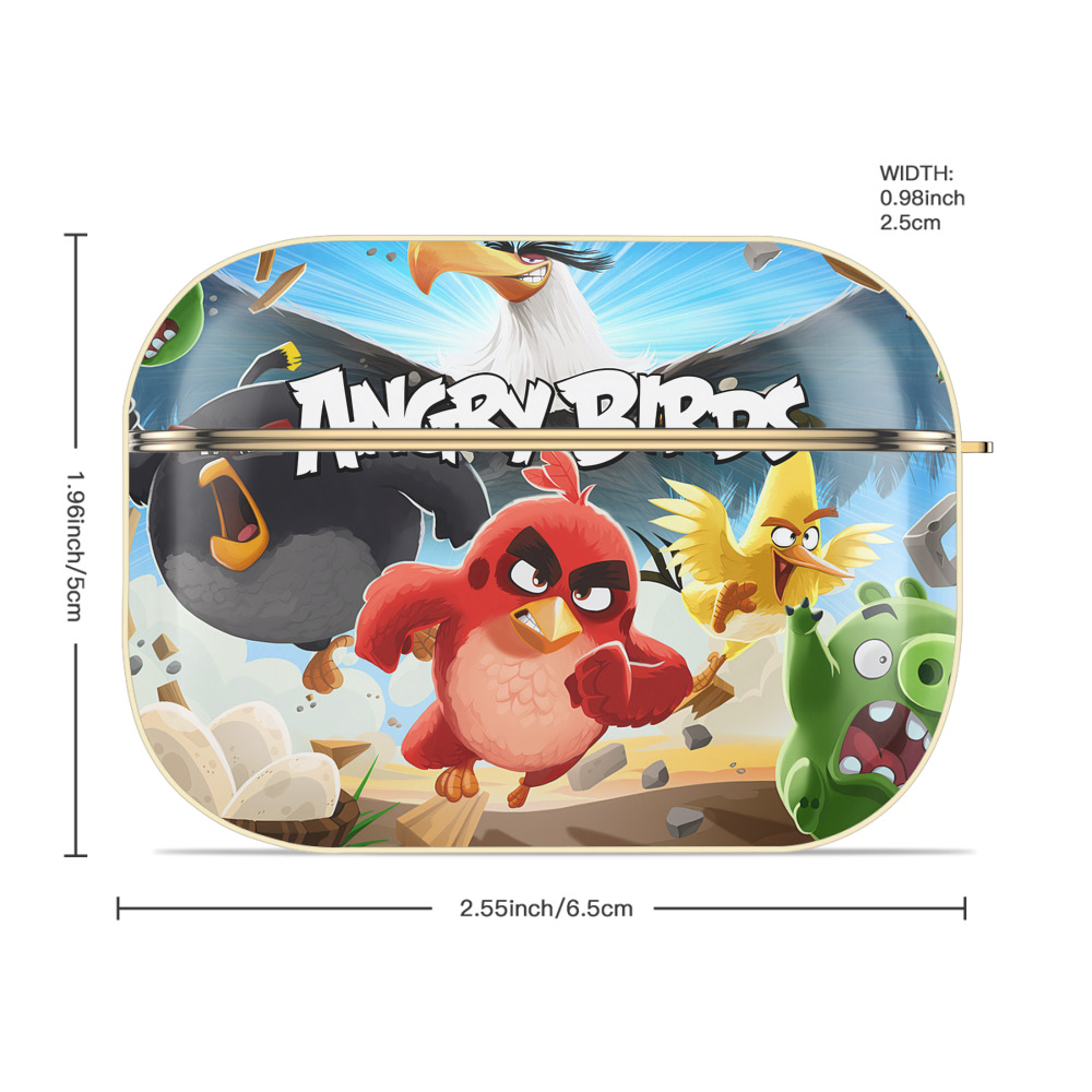 Angry Birds アングリーバード 【AirPods Pro用】ハードシェル保護ケース｜耐衝撃・防指紋・カラビナ付き商品仕様