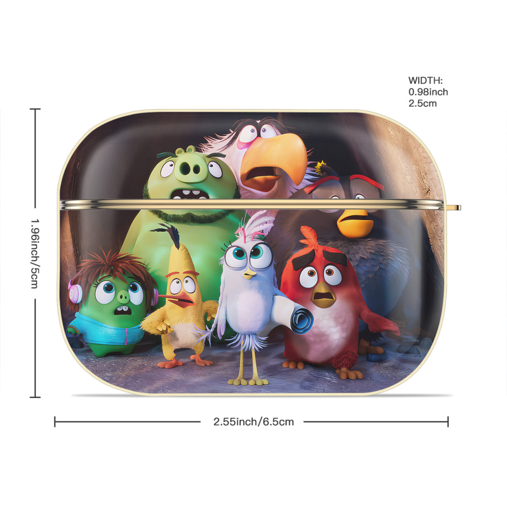Angry Birds アングリーバード 【AirPods Pro用】ハードシェル保護ケース｜耐衝撃・防指紋・カラビナ付き商品仕様