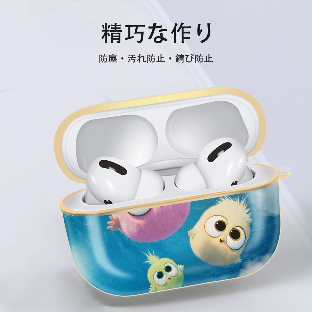 Angry Birds アングリーバード 【AirPods Pro用】ハードシェル保護ケース｜耐衝撃・防指紋・カラビナ付き商品仕様