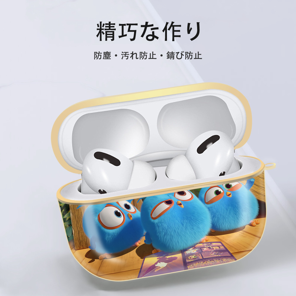 Angry Birds アングリーバード 【AirPods Pro用】ハードシェル保護ケース｜耐衝撃・防指紋・カラビナ付き商品仕様