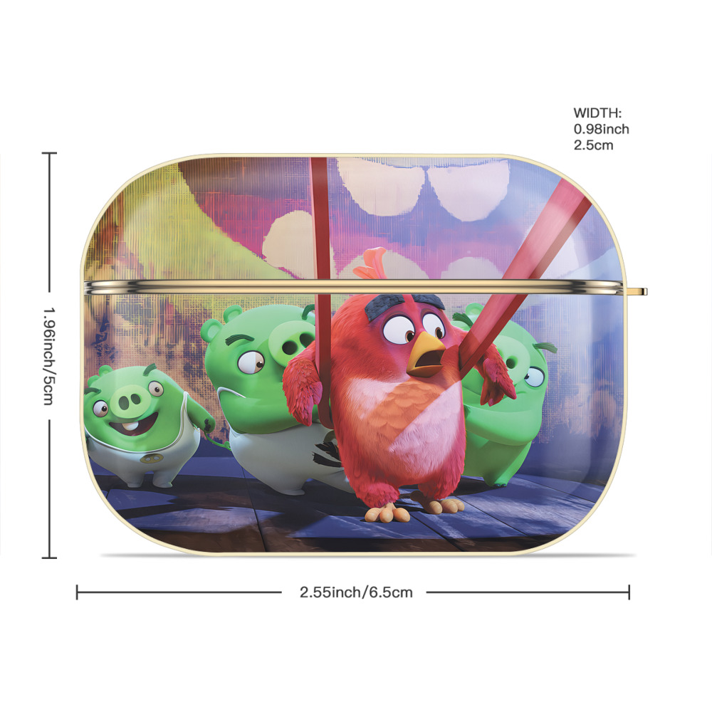 Angry Birds アングリーバード 【AirPods Pro用】ハードシェル保護ケース｜耐衝撃・防指紋・カラビナ付き商品仕様