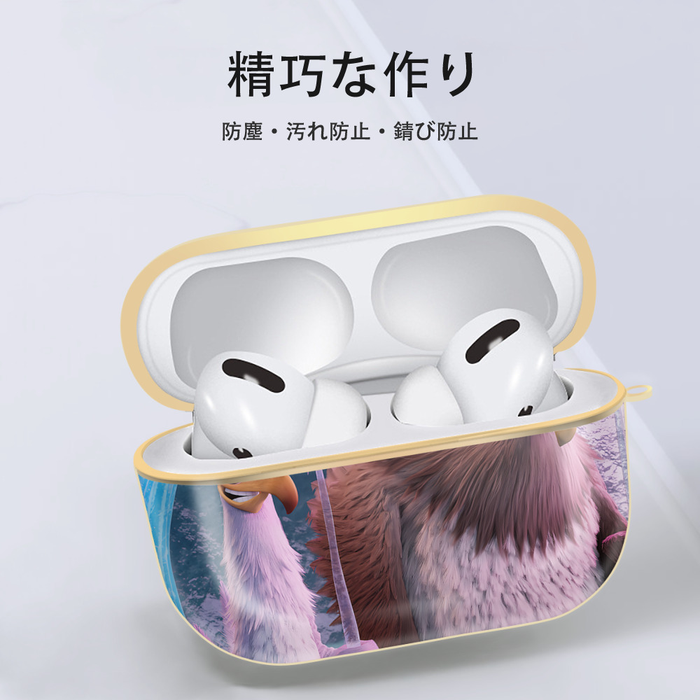 Angry Birds アングリーバード 【AirPods Pro用】ハードシェル保護ケース｜耐衝撃・防指紋・カラビナ付き商品仕様
